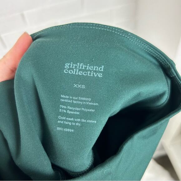 Girlfriend Collective Green Cropped Leggings Size XXS - Picture 4 of 12